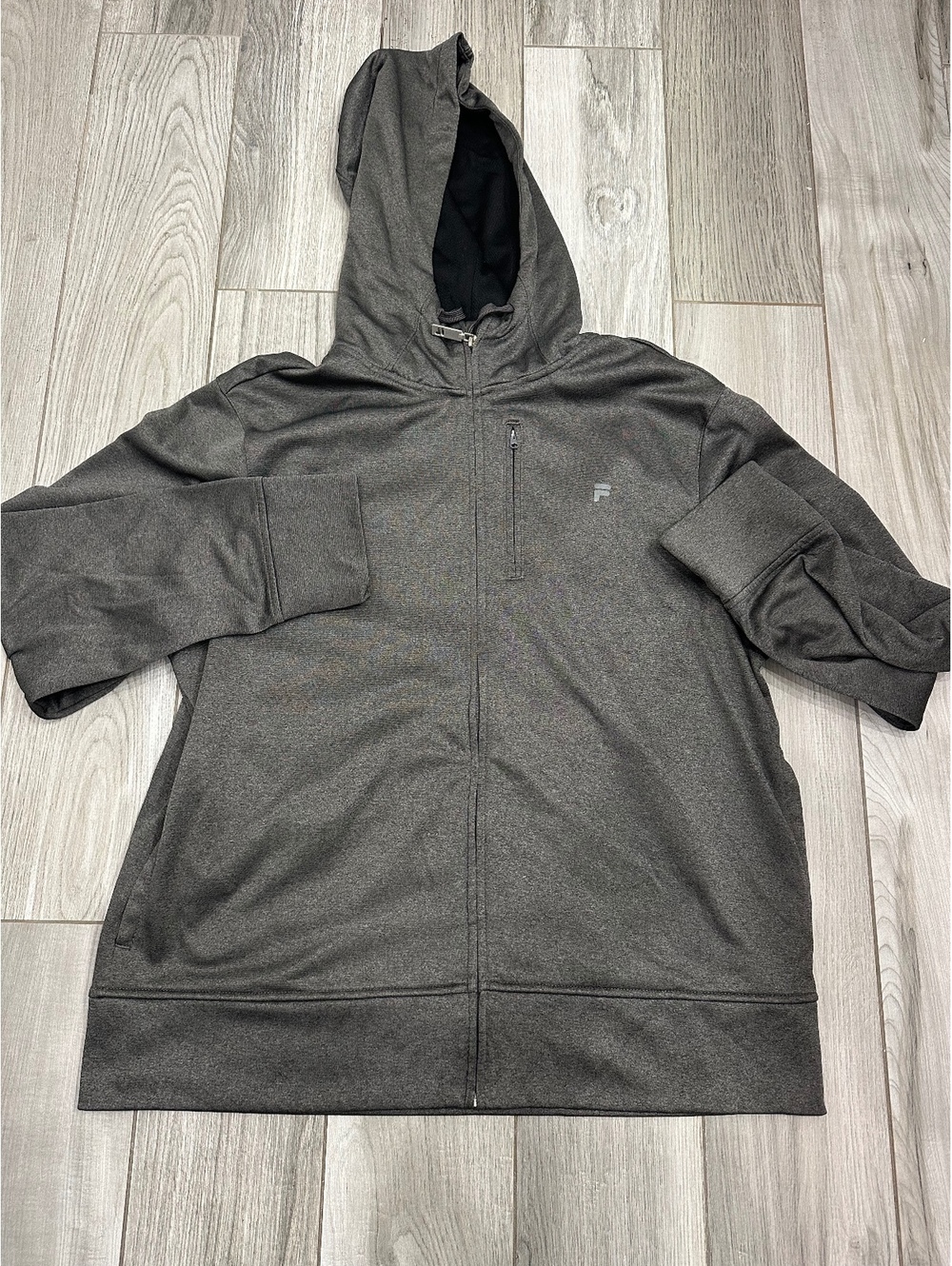 Fila Sport Men's Full Zip Hoodie in Gray, Size L